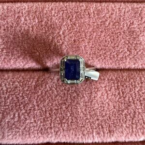 Dainty sapphire ring